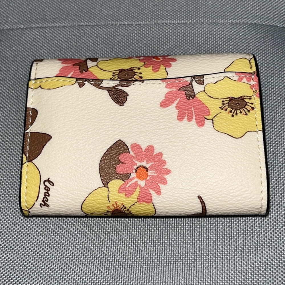 Coach Floral Flap Card Case - Picture 2 of 9